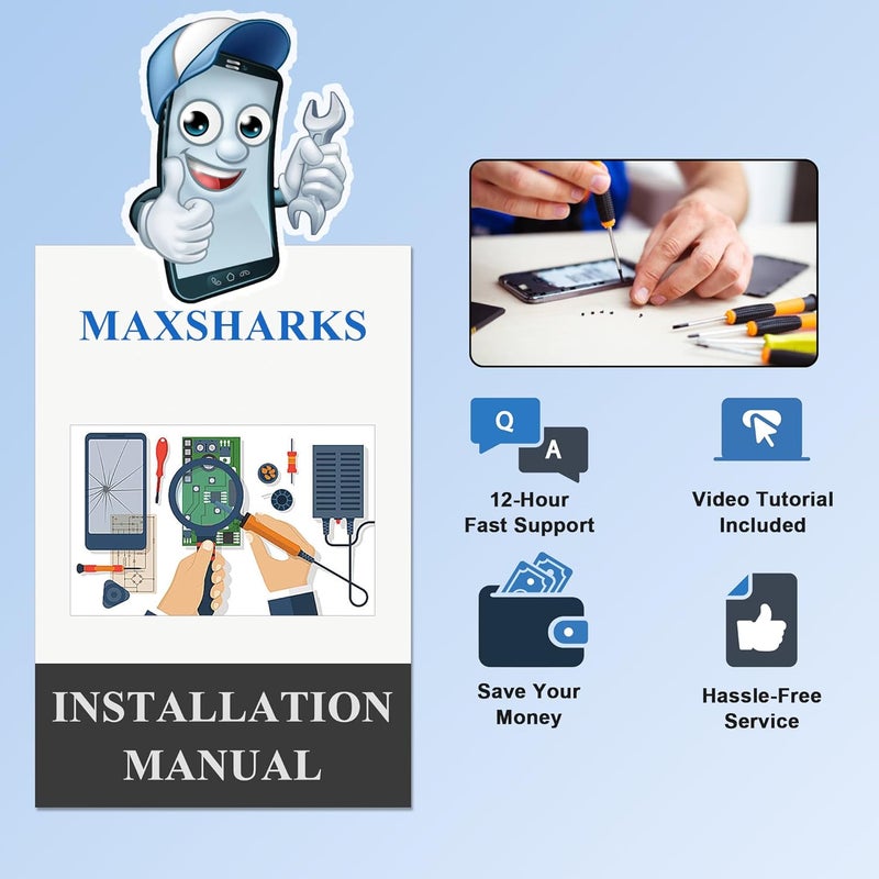 MAXSHARKS New Battery QF50 Compatible with Motorola G Play 2024 XT2413 Series, Includes Instruction & Repair Tools - Image 4
